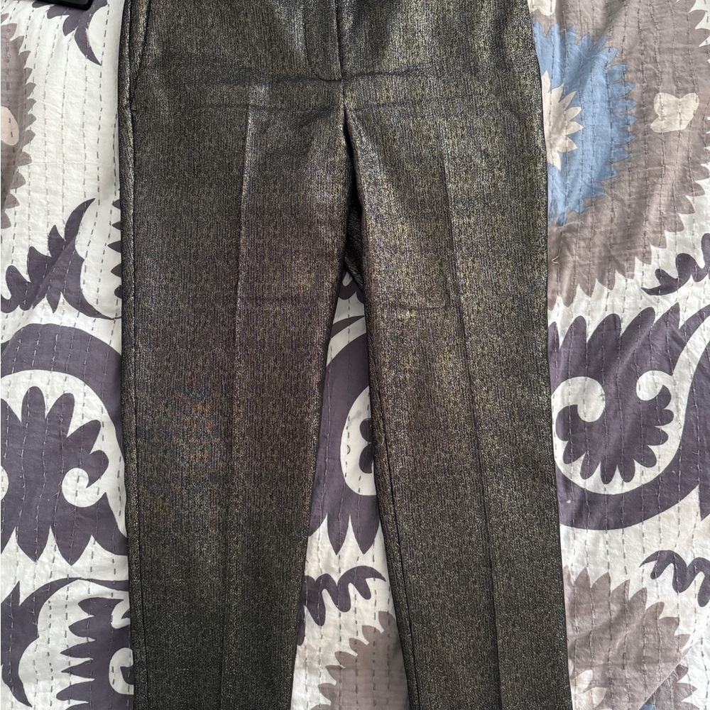 Ann Taylor Black and Metallic Pants